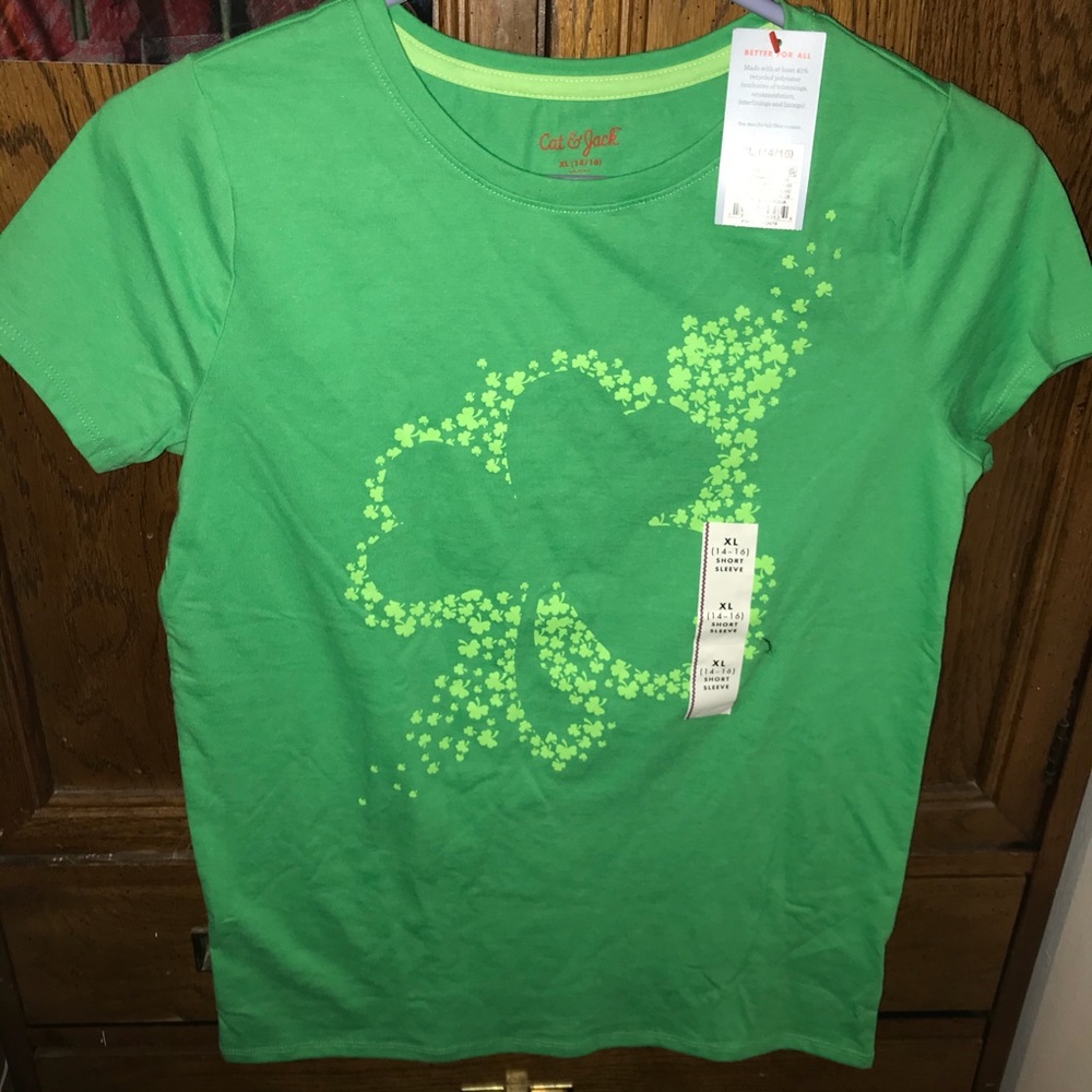 Girls cat & jack short sleeve shirt size XL 14/16